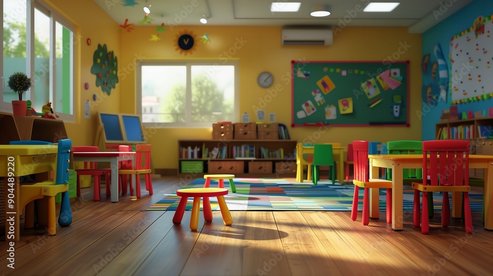 Fototapeta premium Preschoolers.