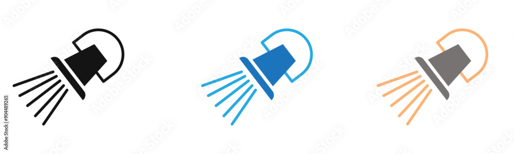 ceiling spotlight icon outline collection or set in black and white ceiling spotlight icon outline collection or set in black and white