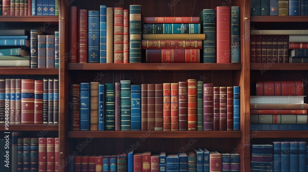 Books in the library. Books in the library.