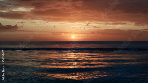 Vast Ocean Landscape with Sailboats