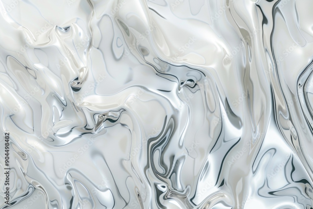 A close-up view of a highly polished metallic surface A close-up view of a highly polished metallic surface