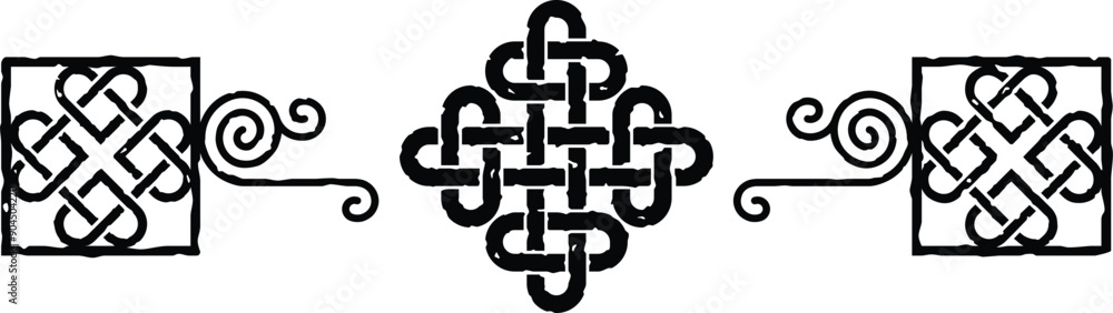 Celtic Knot Header - Square Ends - Seamless Knot Celtic Knot Header - Square Ends - Seamless Knot