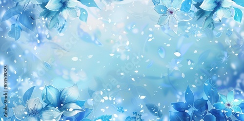 Playful Blue Waves. Cute and Relaxing Ocean Theme concept