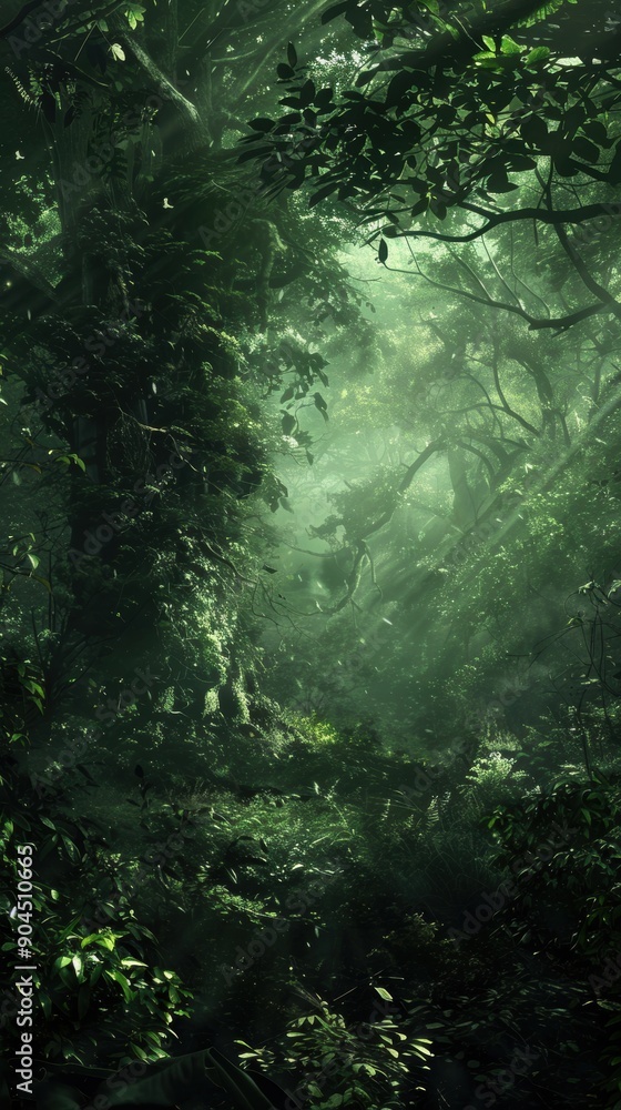 Enchanted Dark Forest. Mystical beauty concept Enchanted Dark Forest. Mystical beauty concept