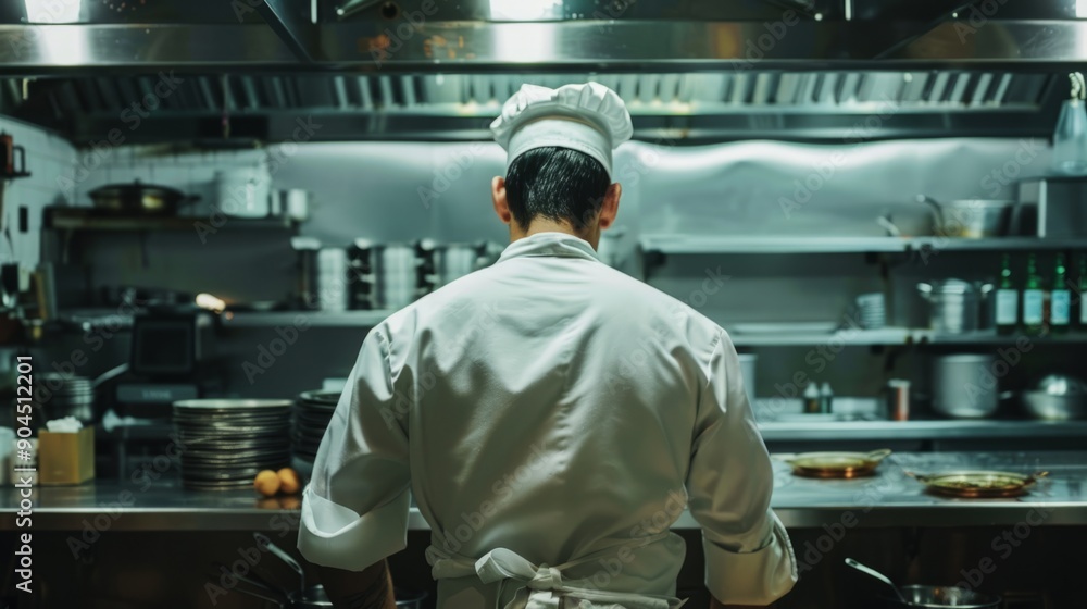 Chef cooking background generative ai Chef cooking background generative ai