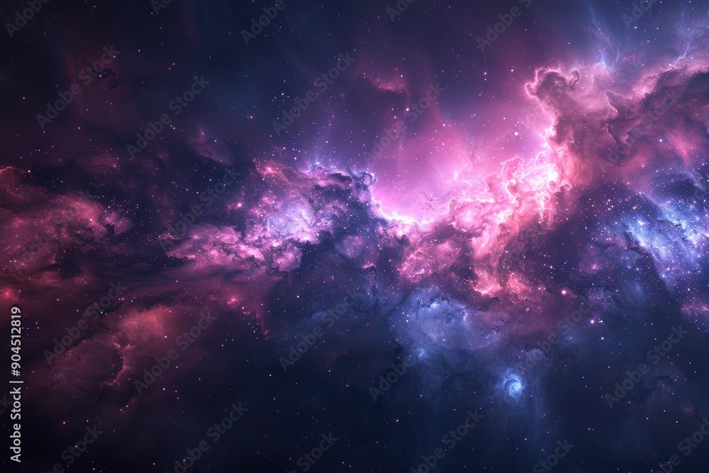 Celestial Symphony. Mysterious galaxy background concept Celestial Symphony. Mysterious galaxy background concept