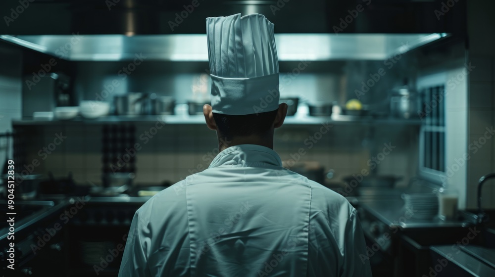 Obraz premium Chef cooking background generative ai