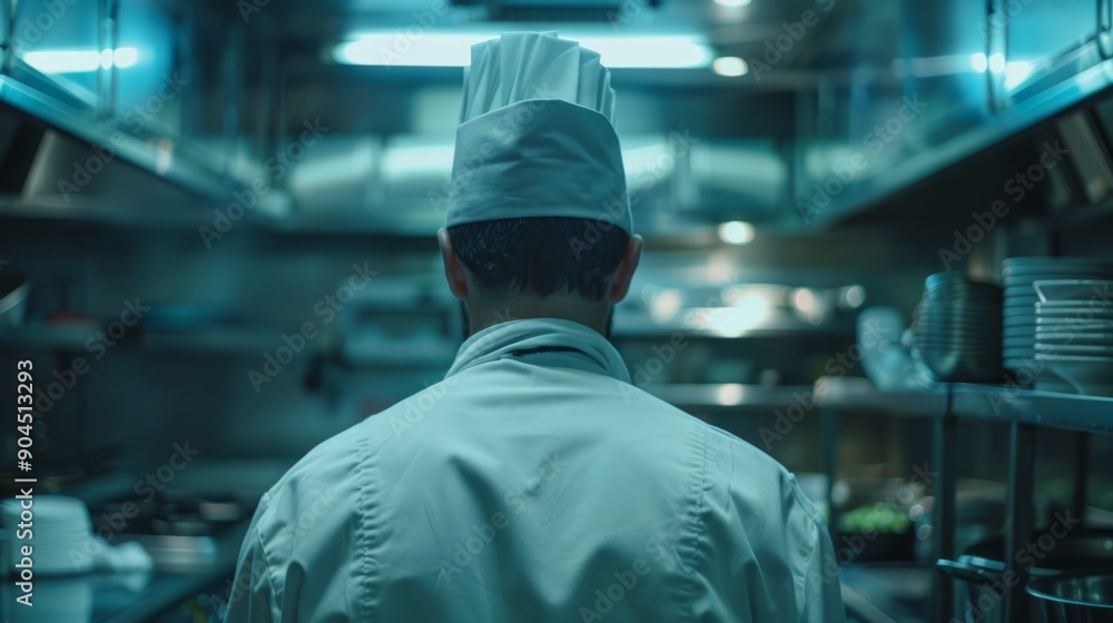 Chef cooking background generative ai Chef cooking background generative ai