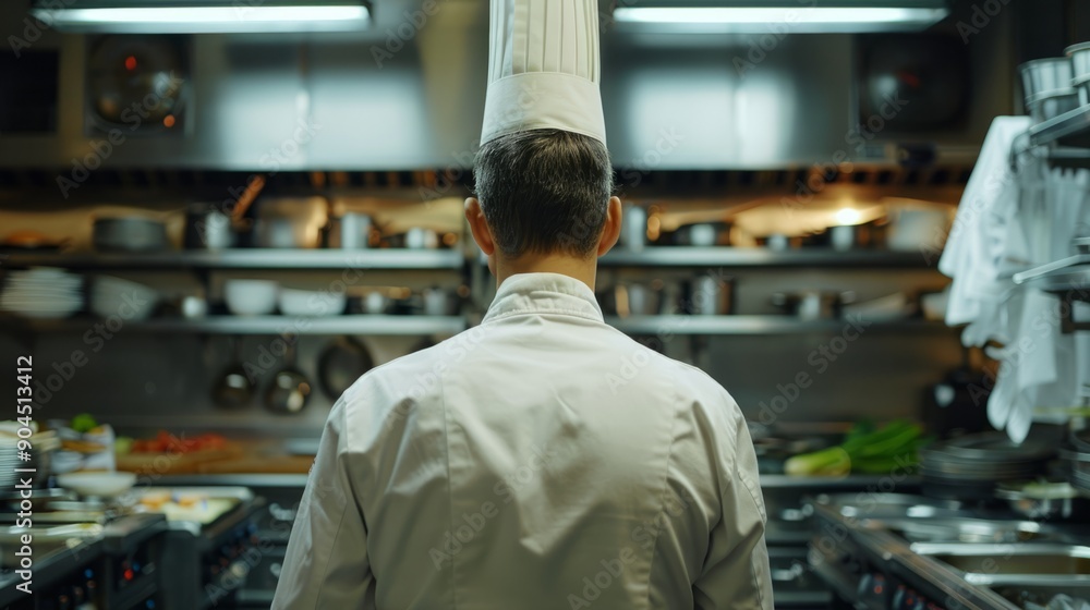 Chef cooking background generative ai Chef cooking background generative ai