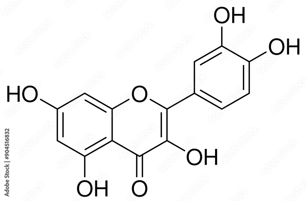 Quercetin Flavonoide Chemie Strukturformel Quercetin Flavonoide Chemie Strukturformel