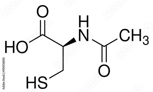 Acetylcystein NAC Chemie Strukturformel