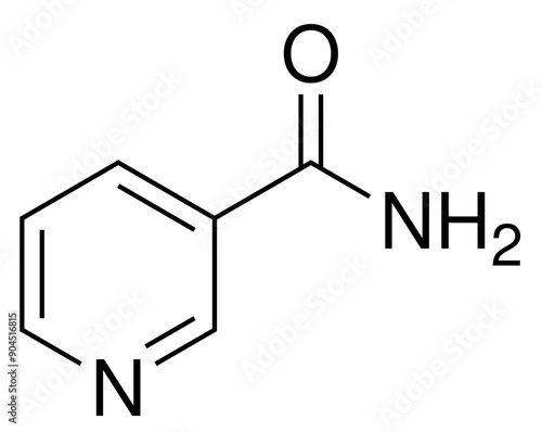 Nikotinamid Chemie Strukturformel