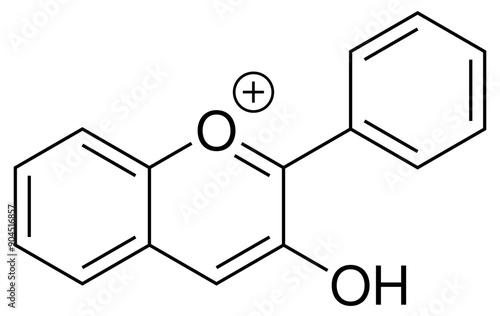 Anthocyanidin Chemie Strukturformel