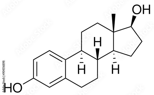 Östrogen Estrogen Chemie Strukturformel