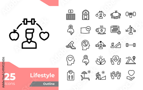 Lifestyle Outline Icons