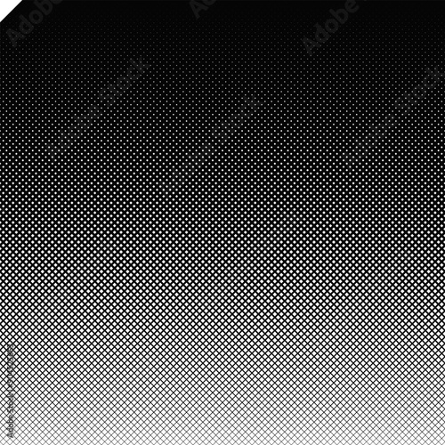 Monochrome diagonal square pattern background - abstract black and white vector design from squares