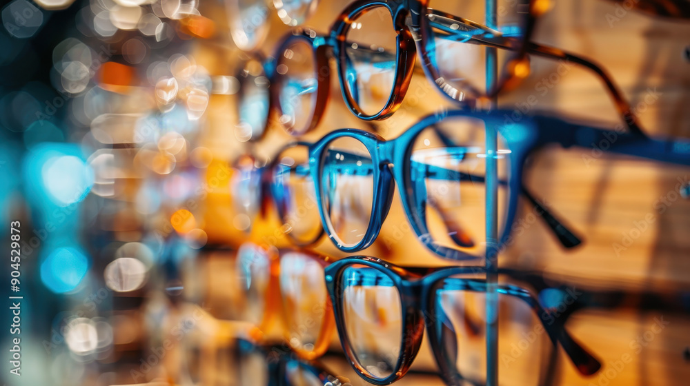 A person is wearing glasses and looking at the camera. The glasses are blue and the person's eyes are blue as well A person is wearing glasses and looking at the camera. The glasses are blue and the person's eyes are blue as well