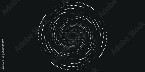 Spiral sound wave rhythm line dynamic abstract vector background