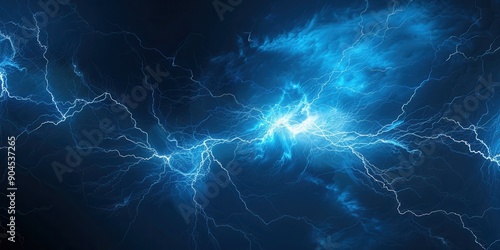 Wallpaper Mural Electrifying Storm. Nature's Power concept Torontodigital.ca