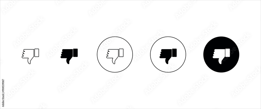 thumbs down icon set, like icon, thumbs up vector for UI/UX, web, social media, design thumbs down icon set, like icon, thumbs up vector for UI/UX, web, social media, design