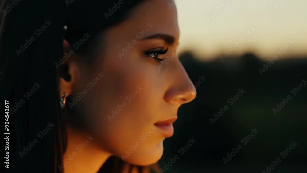 Morning Calm: Blue-Eyed Girl Absorbing Sunlight in Quiet Room Morning Calm: Blue-Eyed Girl Absorbing Sunlight in Quiet Room