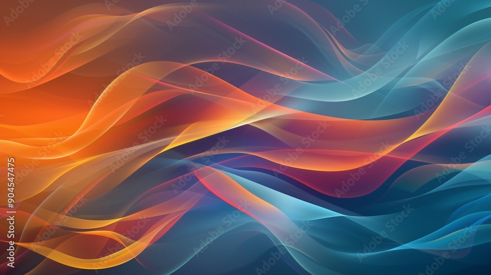 Vibrant Abstract Waves Digital Background – Futuristic and Colorful Design for Creative Projects Vibrant Abstract Waves Digital Background – Futuristic and Colorful Design for Creative Projects