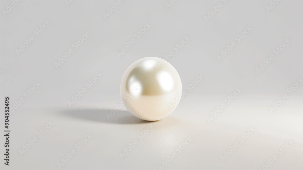 Pearl on an isolated white background, object focused, png, stock image, hd quality, natural look Pearl on an isolated white background, object focused, png, stock image, hd quality, natural look