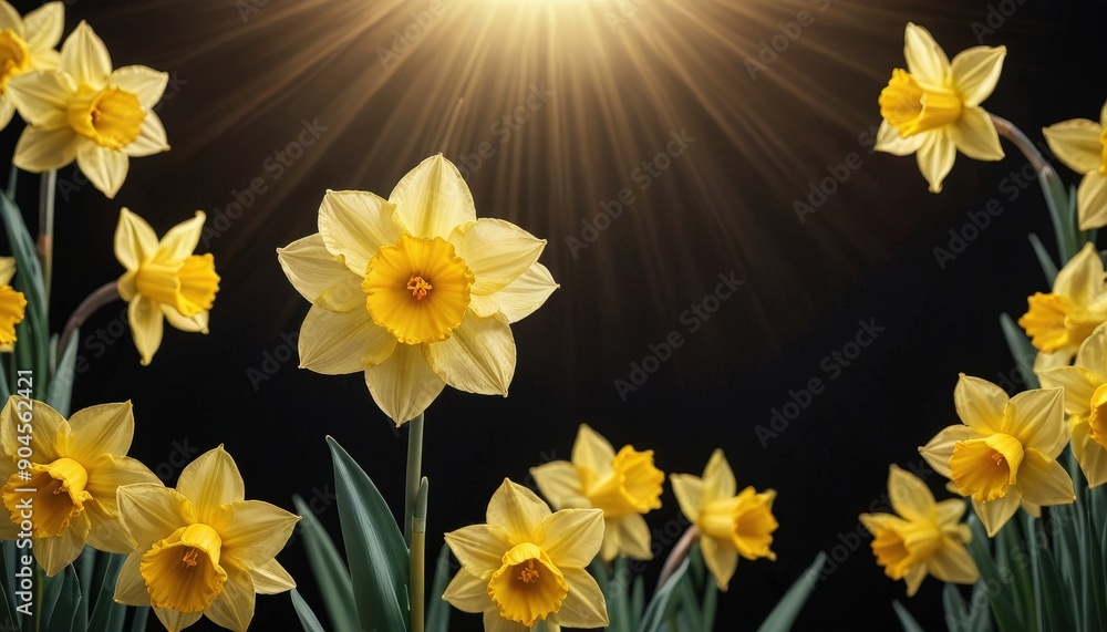 Yellow Daffodils in Sunlight Yellow Daffodils in Sunlight