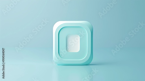 CapCut app 3d icon on a pale blue background  photo