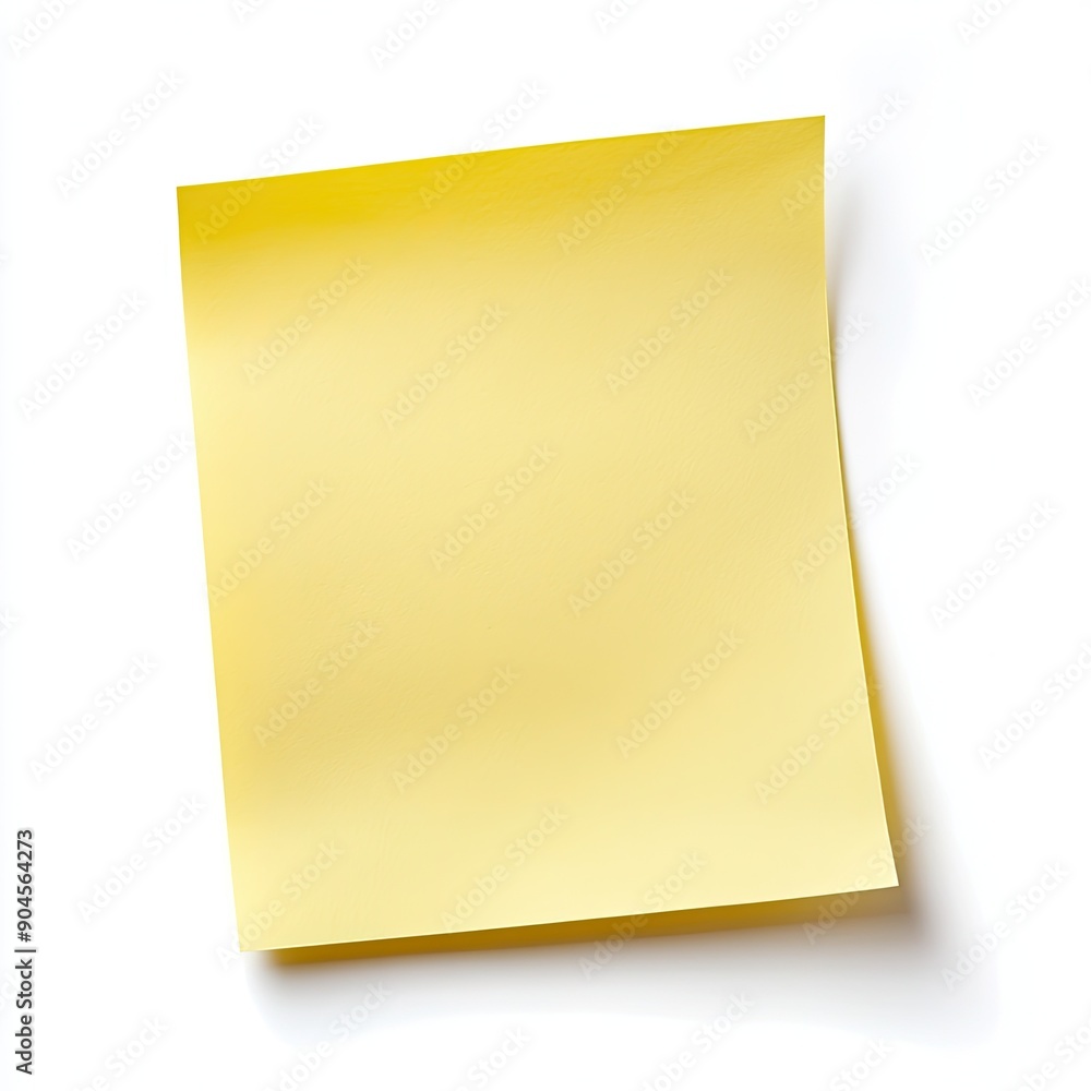Yellow sticky post it note Yellow sticky post it note