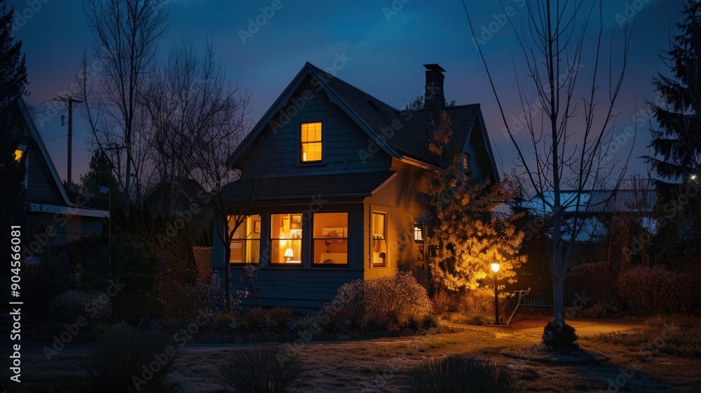 A Cozy House in the Twilight A Cozy House in the Twilight