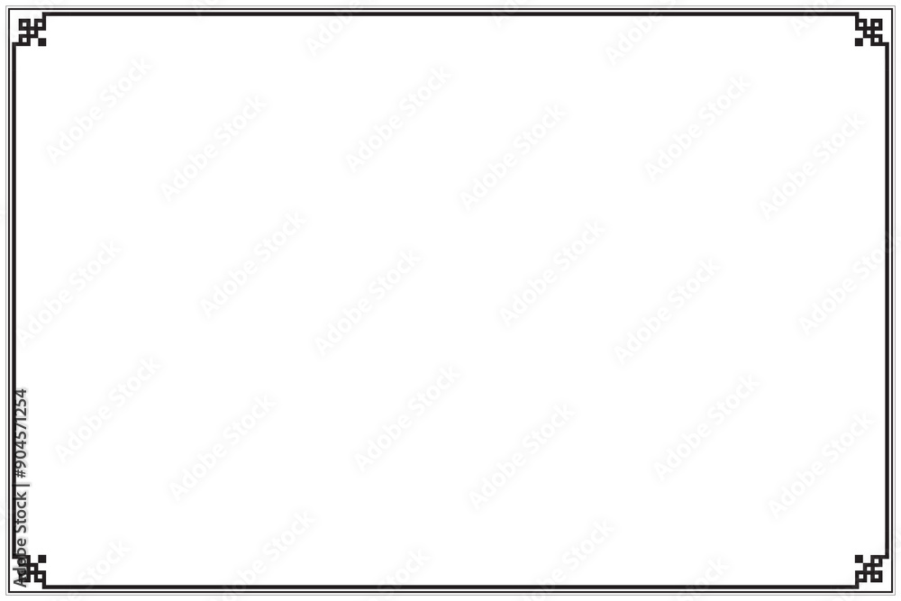 Elements of oriental frames. Black on white chinese style motifs. Design print for greeting cards, wedding invitations, restaurant menu, royal certificates. Set 118 Elements of oriental frames. Black on white chinese style motifs. Design print for greeting cards, wedding invitations, restaurant menu, royal certificates. Set 118