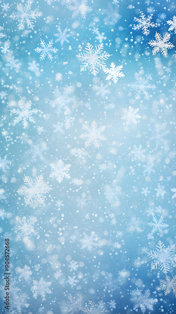 Digital blue snowflake geometric abstract graphic poster background Digital blue snowflake geometric abstract graphic poster background