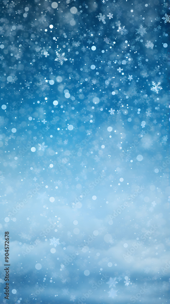 Digital blue snowflake geometric abstract graphic poster background Digital blue snowflake geometric abstract graphic poster background