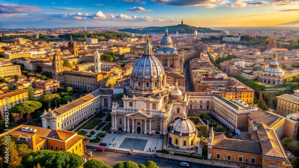 Aerial Views of Rome's Architectural Splendor: Exploring the Historic ...