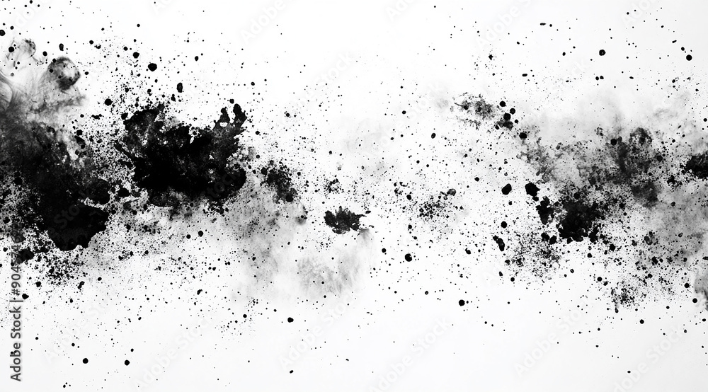 Fototapeta premium 飛び散る墨汁の背景