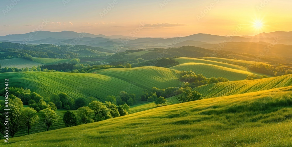 Rolling Hills at Sunset Rolling Hills at Sunset