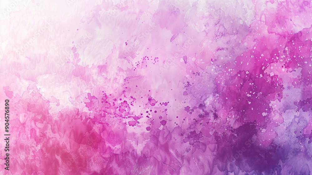 Pink purple watercolor background with splashes and spots Pink purple watercolor background with splashes and spots