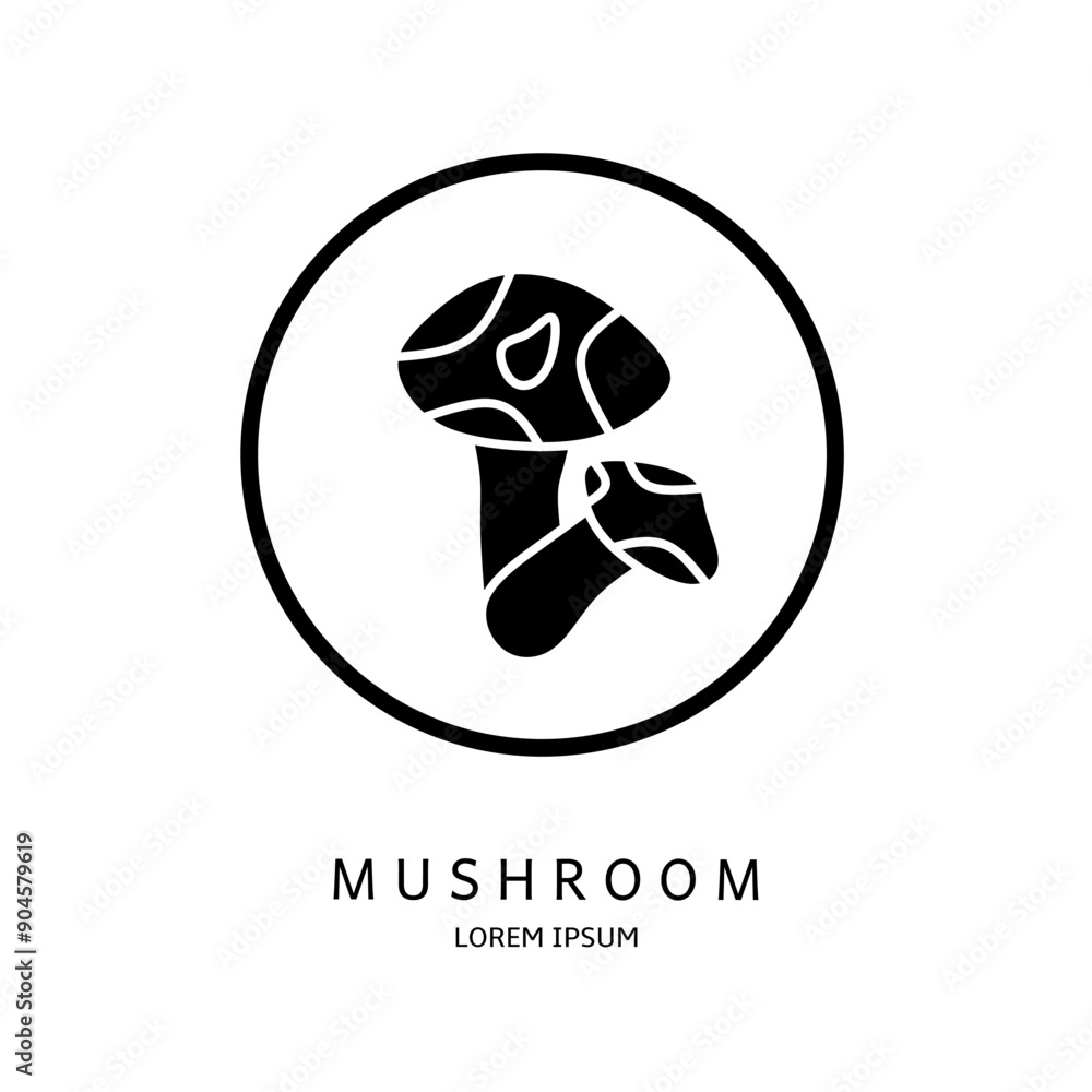 Obraz premium Logo vector design for business. Mushroom logos.