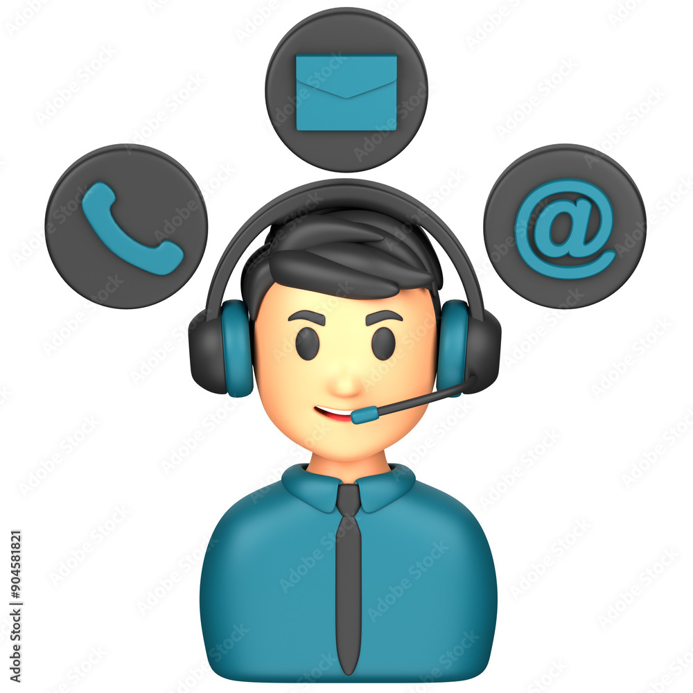 Contact Us 3D Illustration for uiux, web, app, presentation, etc Contact Us 3D Illustration for uiux, web, app, presentation, etc