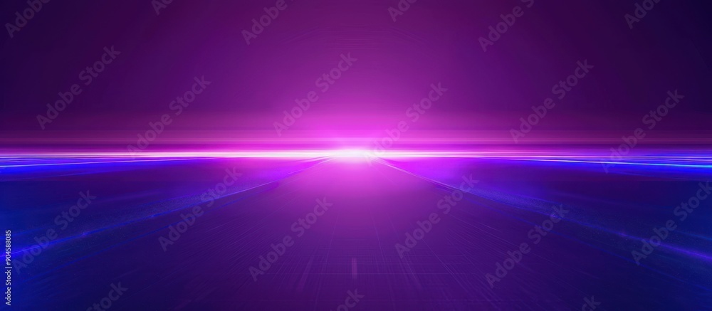 Abstract Purple and Blue Glowing Light with Horizon Abstract Purple and Blue Glowing Light with Horizon
