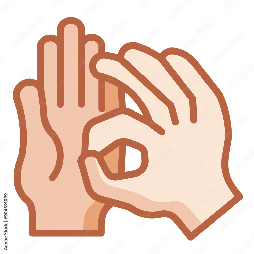 Obraz premium Sign Language Icon