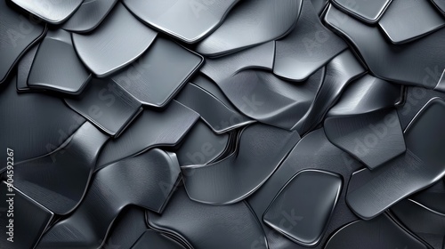 Futuristic Metallic Sheen: Industrial & Sleek Texture Background, Generative Ai