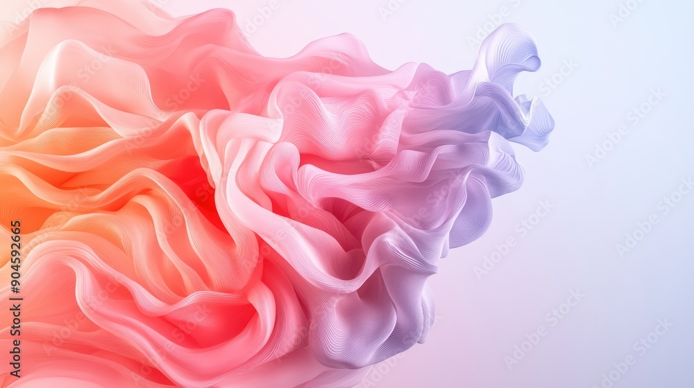 Obraz premium Serene Gradient: Contemporary Minimalistic Texture Background, Generative Ai