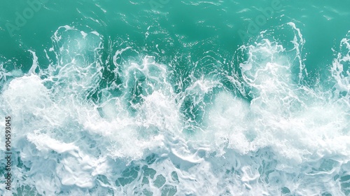 Tranquil Ocean Waves: Serene Texture Background for Calming and Natural Themes, Generative Ai