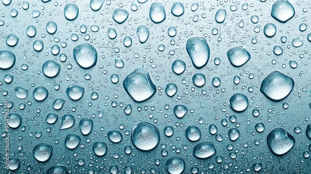 Serene Rain Droplets on Glass - Natural and Refreshing Texture Background, Generative Ai Serene Rain Droplets on Glass - Natural and Refreshing Texture Background, Generative Ai