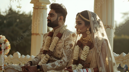 Photo of indian couple wedding,
 photo