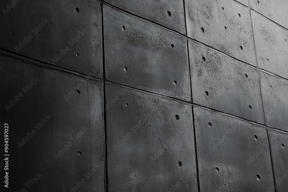 Dark grey textured concrete wall background , ai Dark grey textured concrete wall background , ai