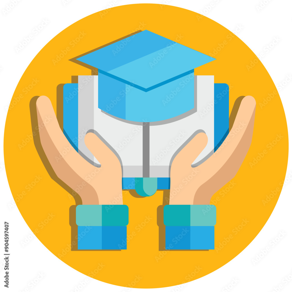 Fototapeta premium Educational Support Icon
