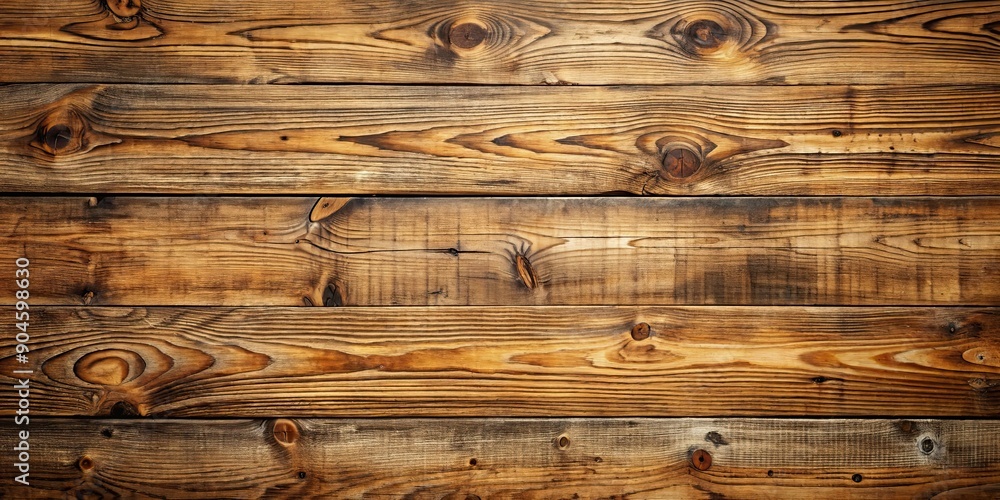 Naklejka premium Wood texture with a rustic, natural finish , wood, texture, background, brown, grain, pattern, rough, rustic, natural, timber